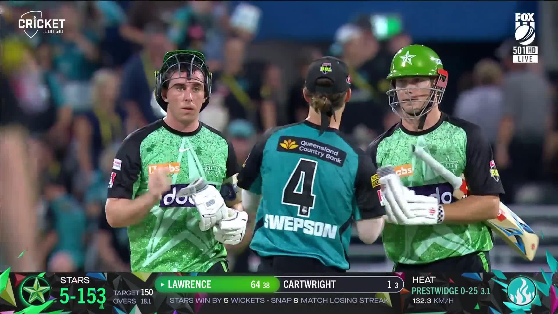 Brisbane Heat vs. Melbourne Stars - Match Highlights | Melbourne Stars
